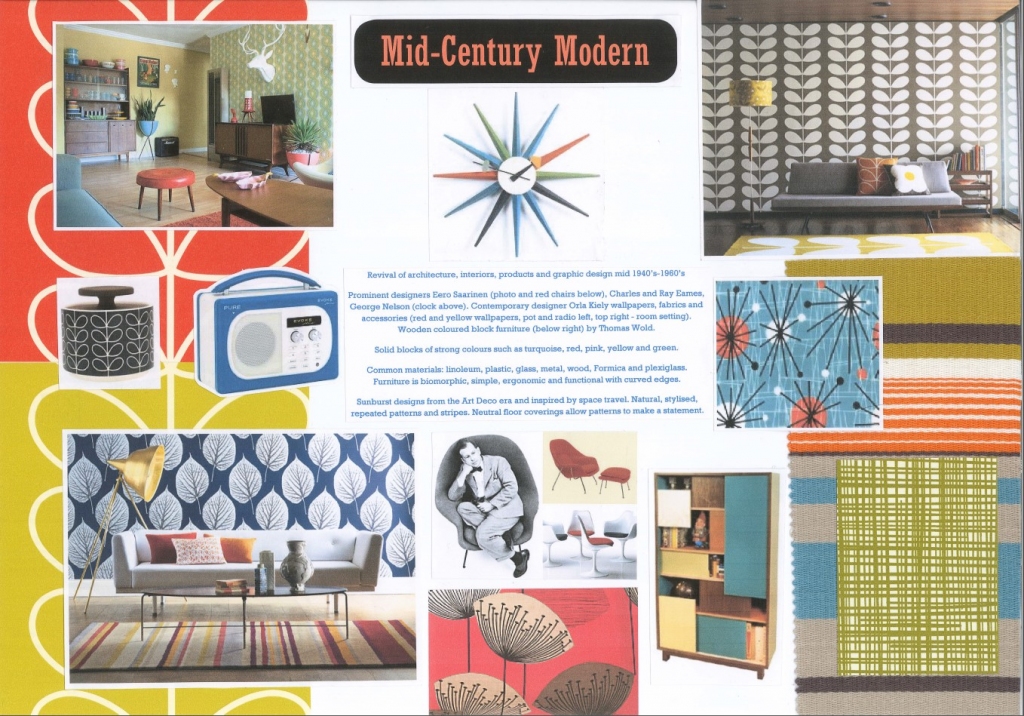 Mid-Century has regained popularity in recent years, with contemporary designers taking inspiration from its bold and colourful style. Iconic furniture and accessories are still reproduced today to cater for a demand for Retro design.